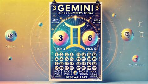 gemini lucky pick 4 numbers for today|Gemini Lucky Numbers for today .